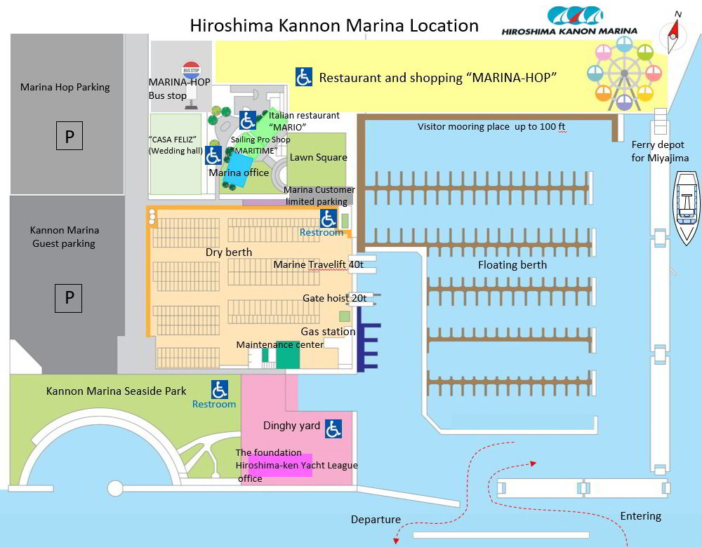 Hiroshima Kannon Marina Location